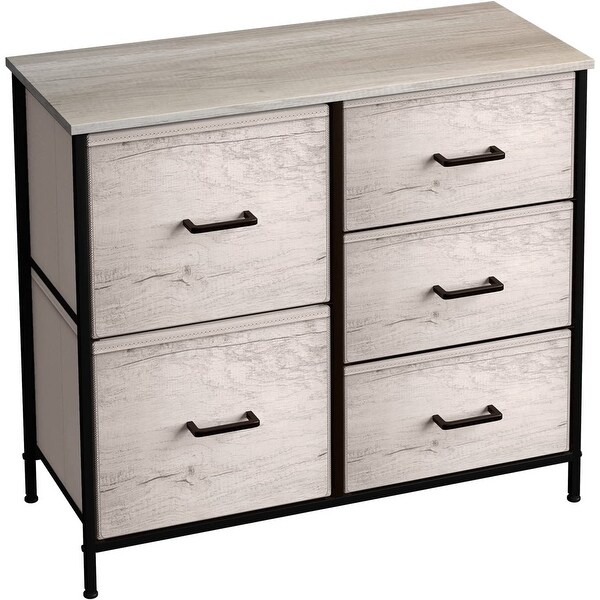 Dresser w/ 5 Drawers - Furniture Storage Tower Unit for Home， Bedroom - - 36791954