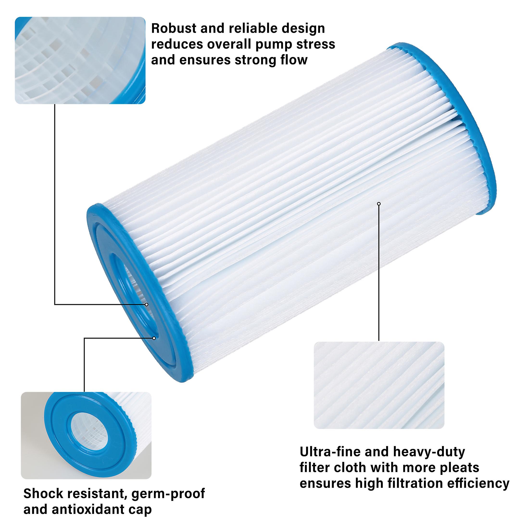 Swimming Pool Type A/c Filter Cartridge Heavey Duty Easy To Install High Filtration Efficiency Pool Filter White