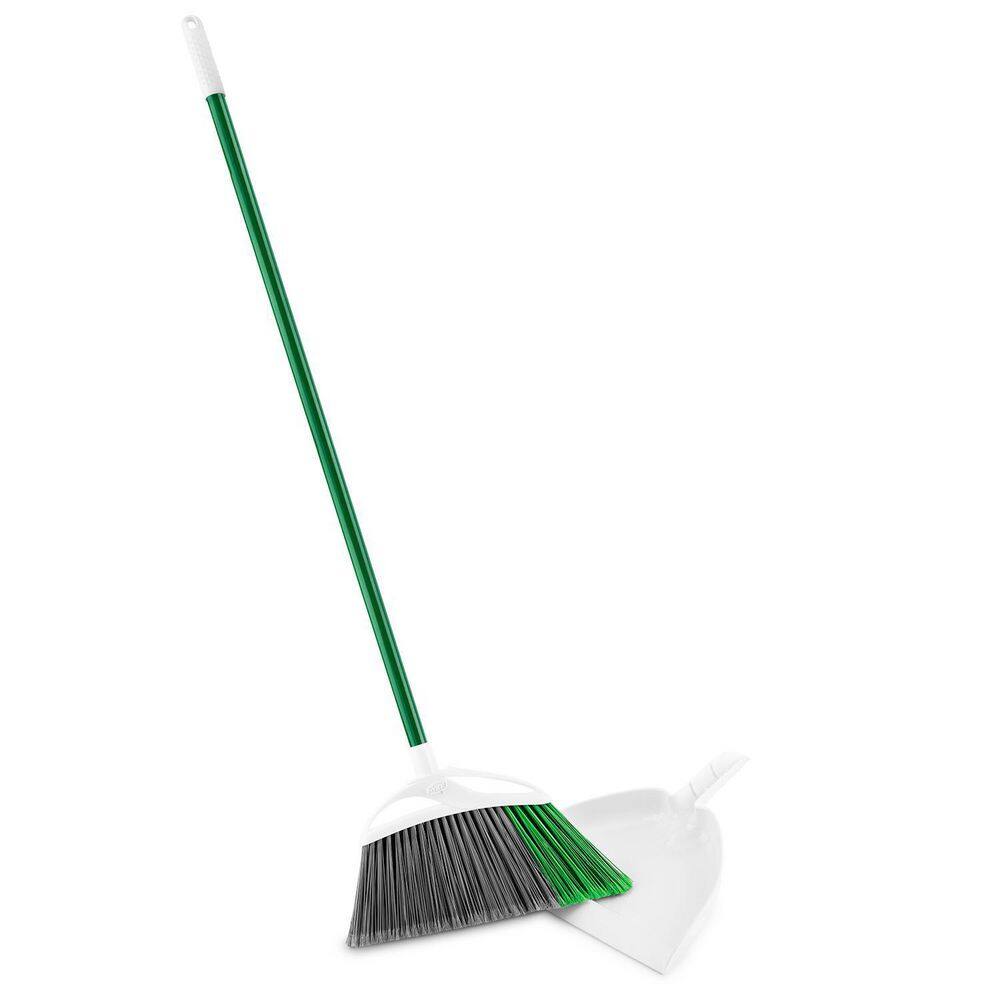 Libman Extra-Large Precision Angle Broom and Dustpan Set 212