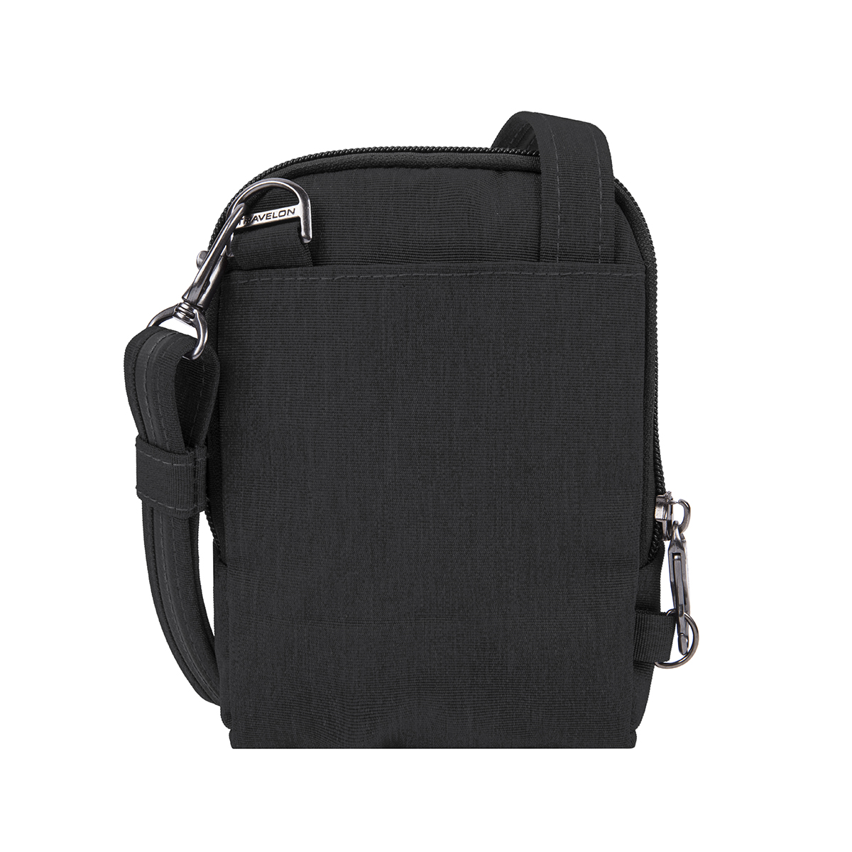 Travelon Black AntiTheft Stadium Crossbody Bag