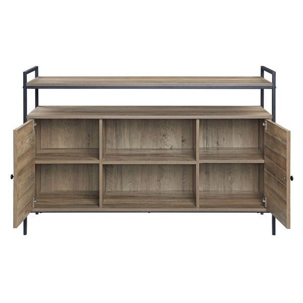 43 to 60 in Industrial Baina Wooden TV Stand TV Console with Multi-Storage