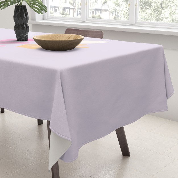 Daily Regina Designs Lavender Abstract Leaves Modern Tablecloth Deny Designs