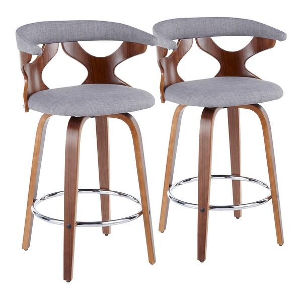 Carson Carrington Viby Mid-century Modern Counter Stools (Set of 2)