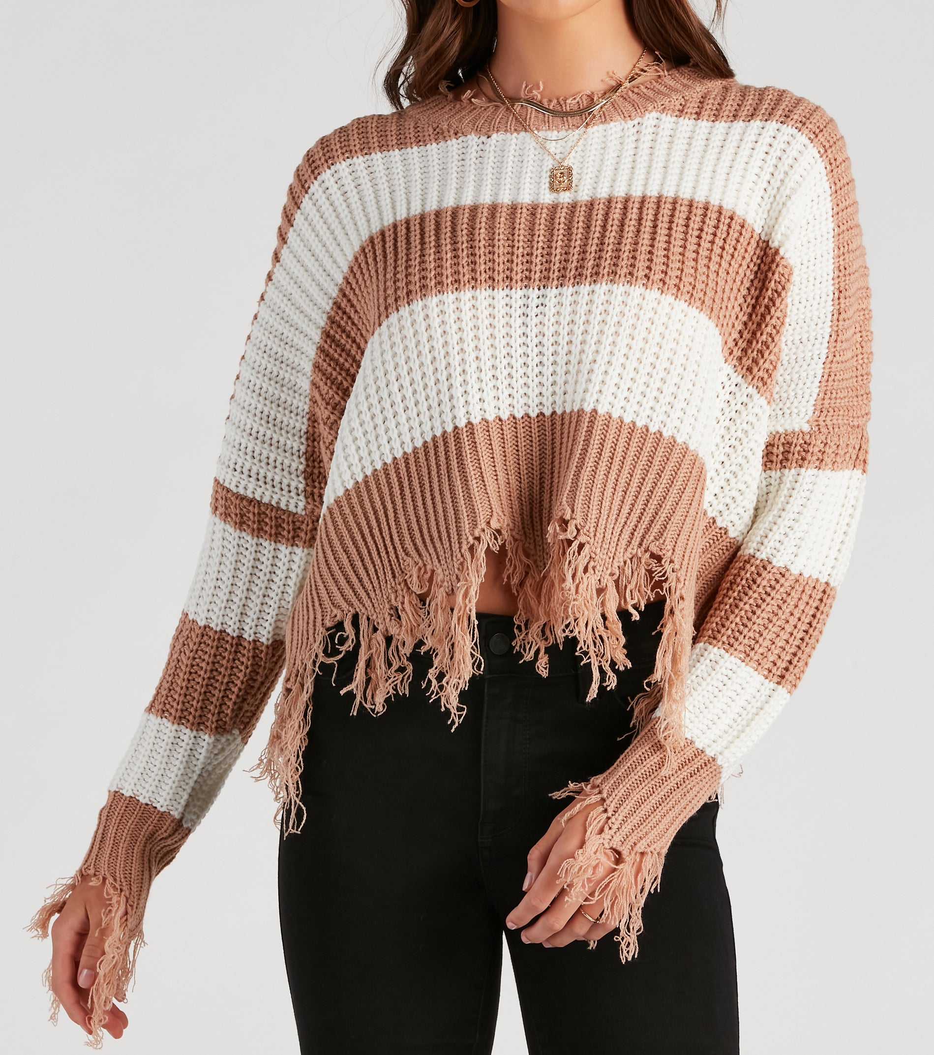 Cozy Mood Striped Knit Sweater