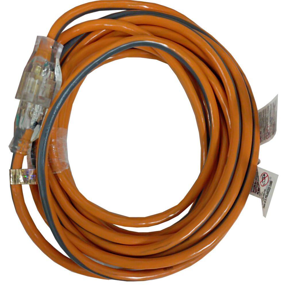 RIDGID 50 ft. 143 Extension Cord Orange and Gray HD#214-074