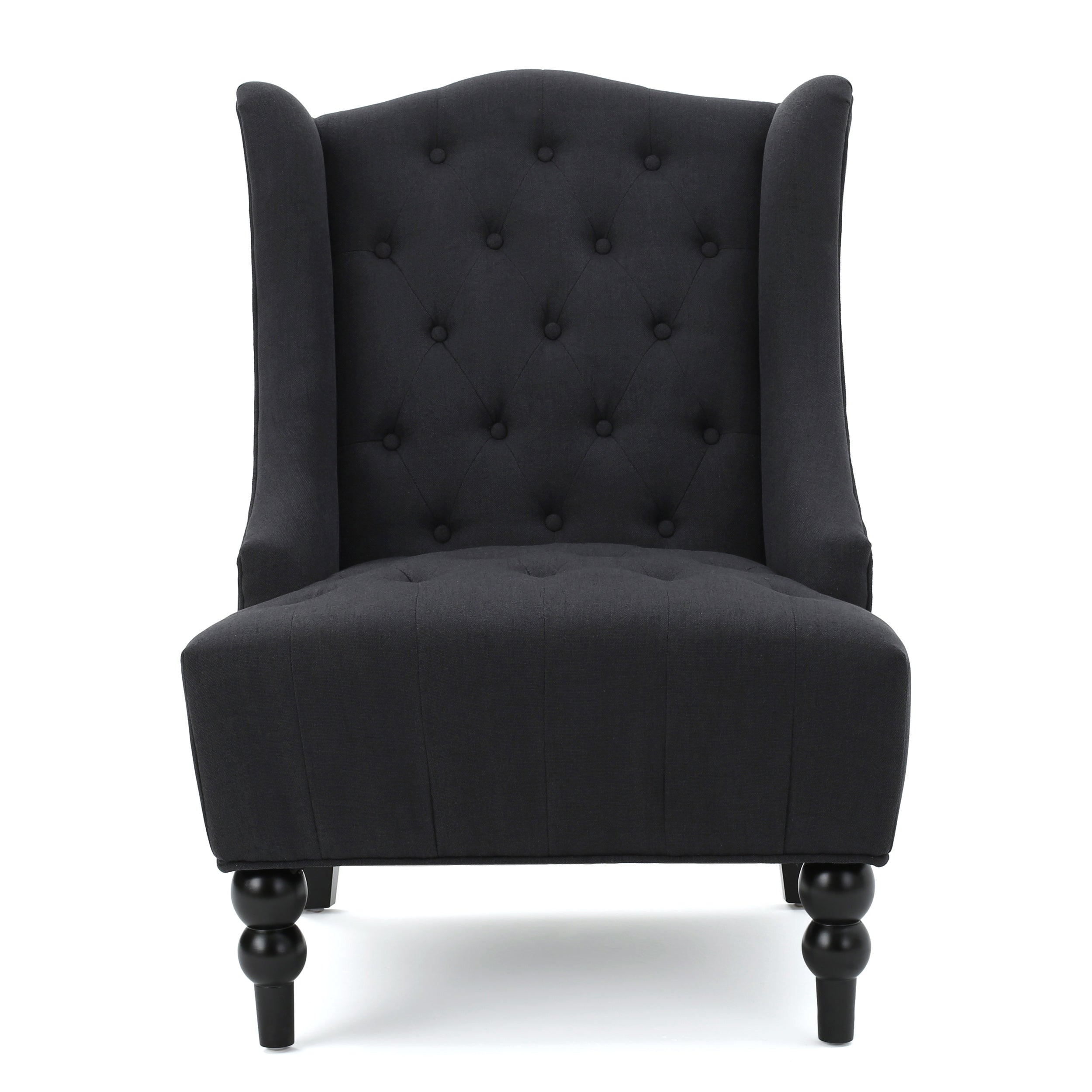 Clarice Fabric High Back Wingback  Accent Chair