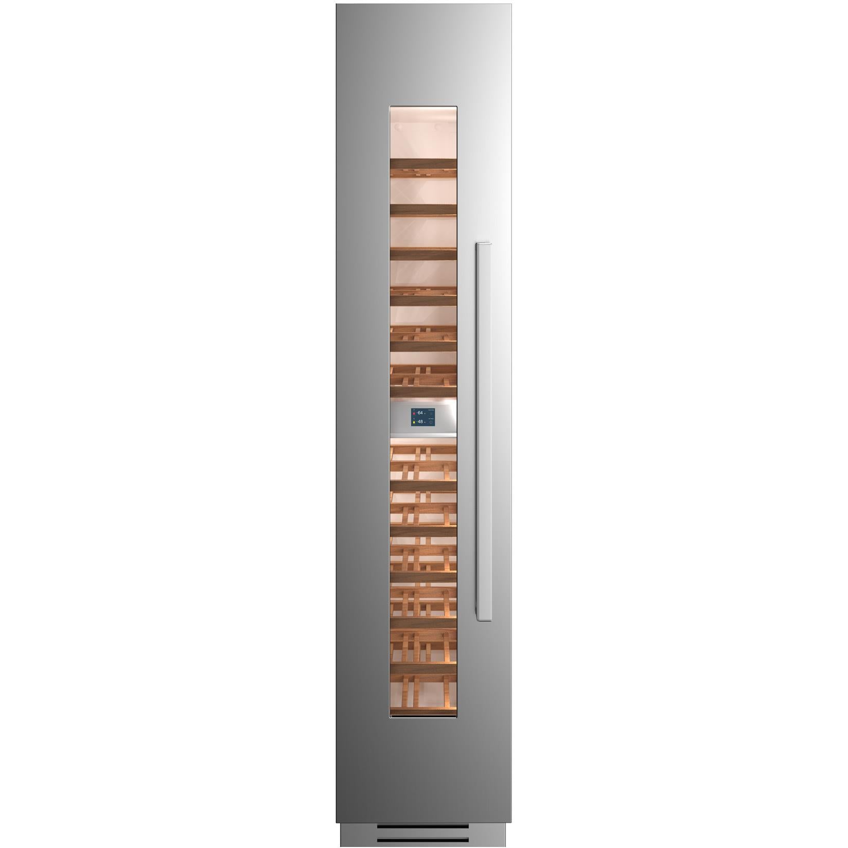 Bertazzoni 52-Bottle Wine Cellar with Two Temperature Zones REF18WCPIXL/23