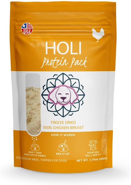 HOLI Chicken Breast Protein Pack Grain-Free Freeze-Dried Dog Food Topper