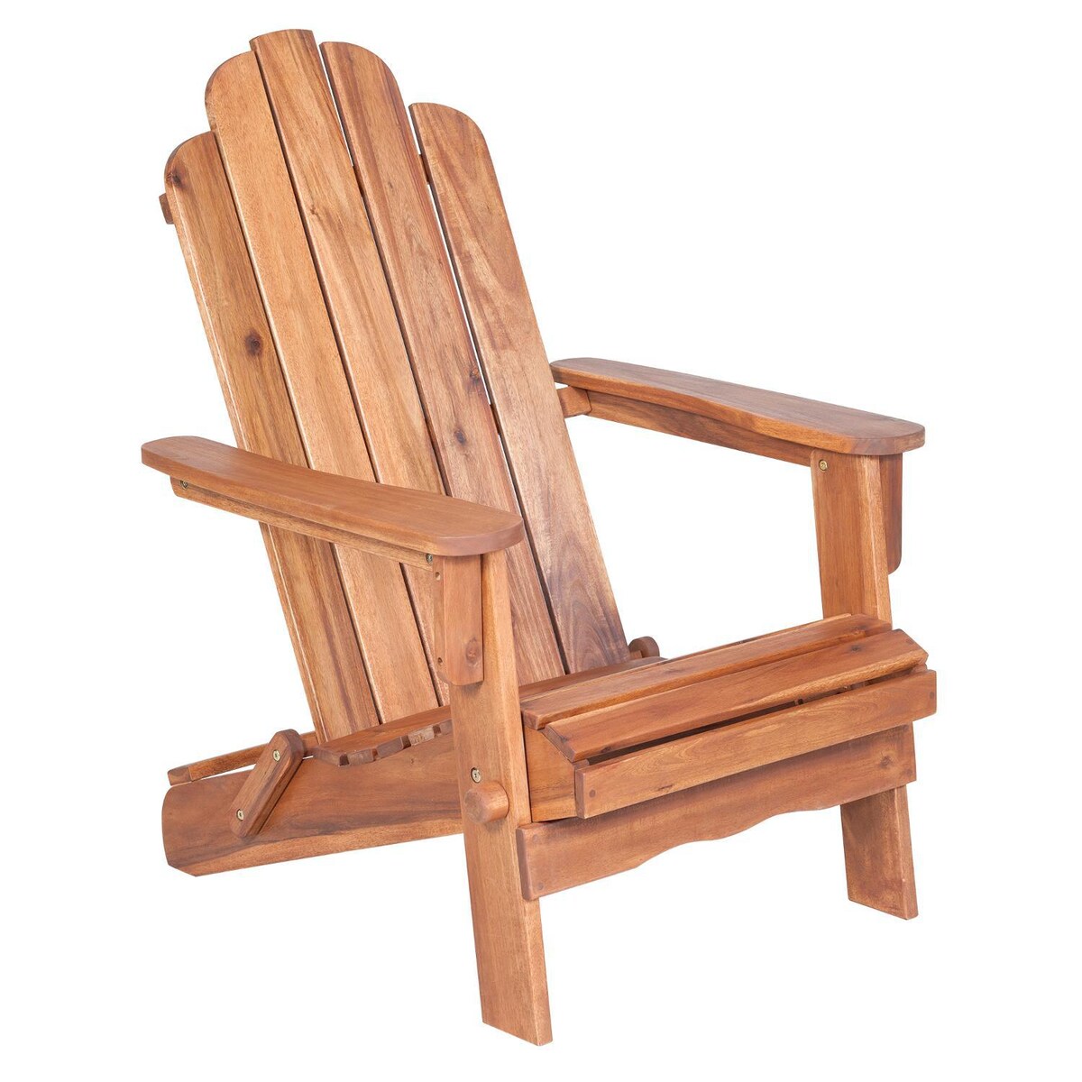 Ultimate Patio Folding Acacia Patio Adirondack Chair