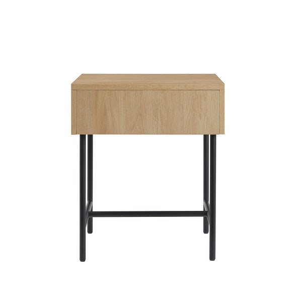 Middlebrook Designs Minimal Fluted-Door Side Table