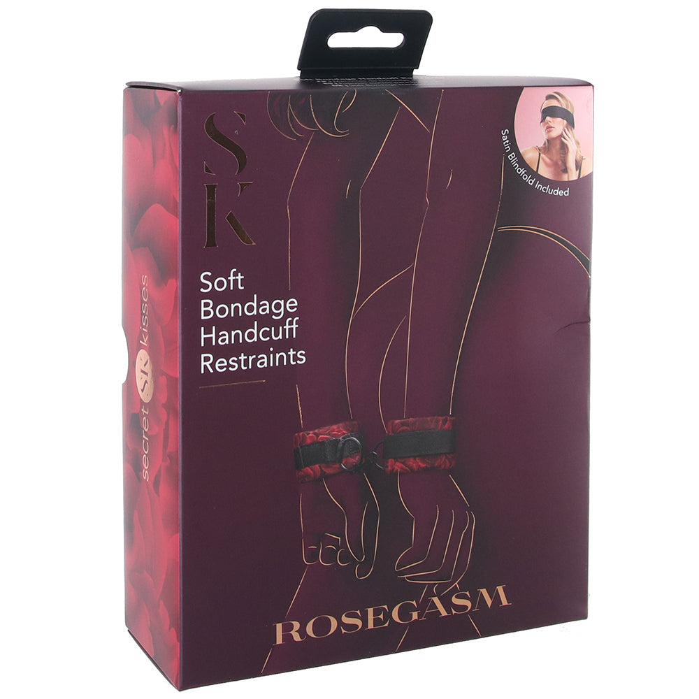 Secret Kisses Rosegasm Soft Bondage Cuffs