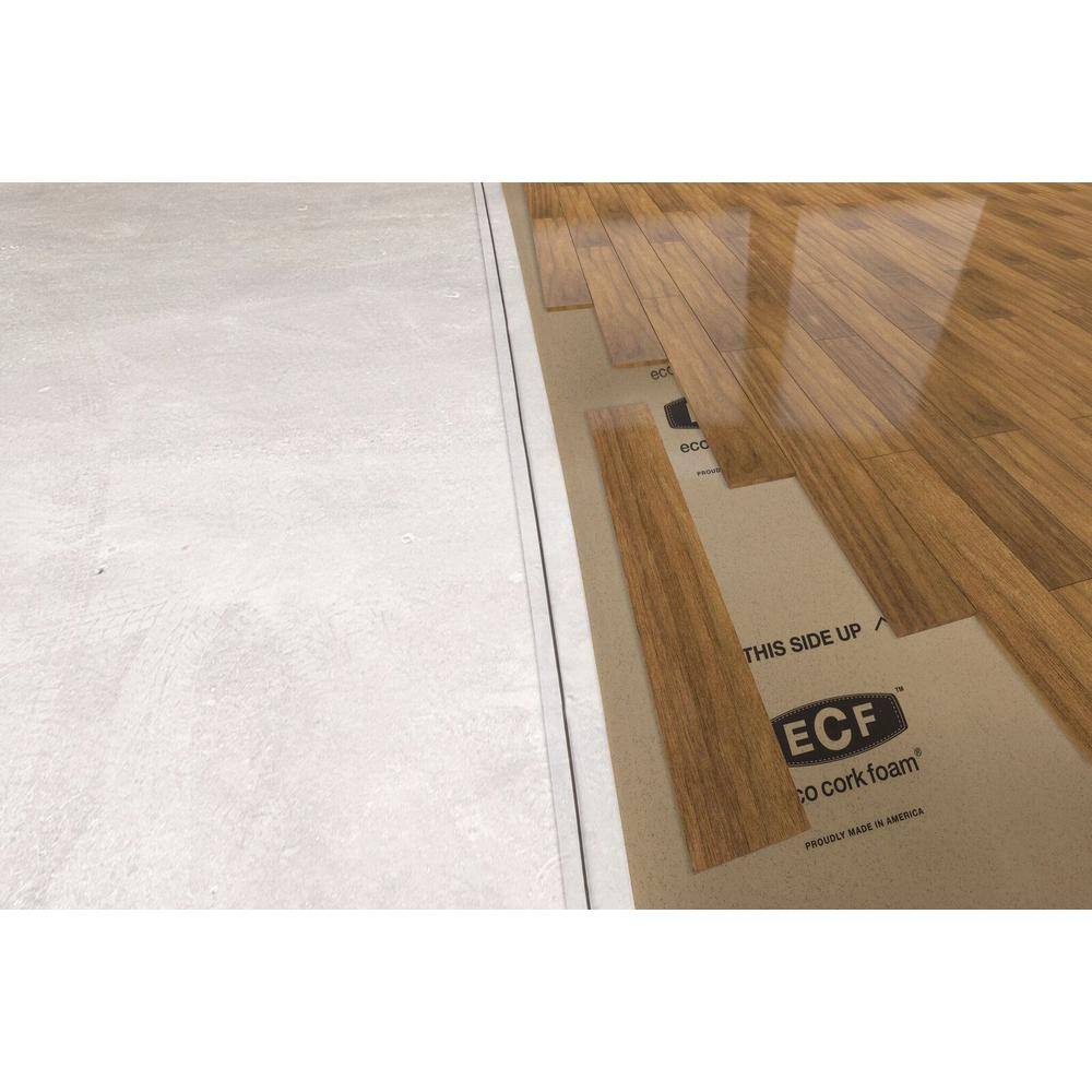 Eco Cork Foam 300 sq. ft. 3 ft. x 100 ft. x3.2mm Waterproof Premium Plus 10-in-1 Underlayment-Vinyl Plank Laminate Engineered Wood 2200000227