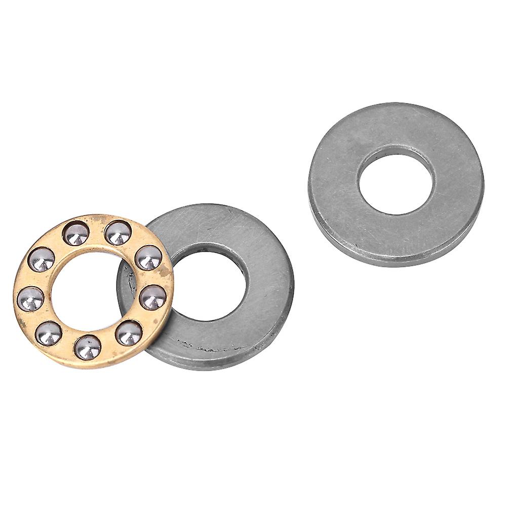 10pcs Thrust Ball Bearing Miniature High Precision Flat Steel Bearings Set (f7-17m 7x17x6mm)