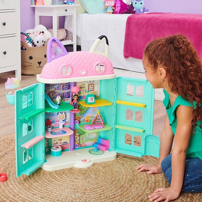 Spin Master DreamWorks Gabby's Dollhouse Purrfect Dollhouse with 2 Toy Figures and Accessories