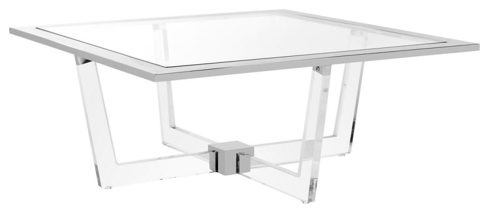 Helena Acrylic Coffee Table   Contemporary   Coffee Tables   by Peachtree Fine Furniture  Houzz