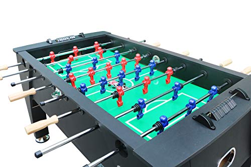 Kick Legend 55 Inch Recreational Multi Person Foosball Table Game, Black