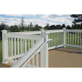 90 Degree White Aluminum ADA Hand Rail Return Post 235967