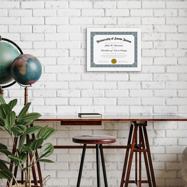 Americanflat Diploma Frame 8 5x11 Inches With Table Stand Wood And Glass