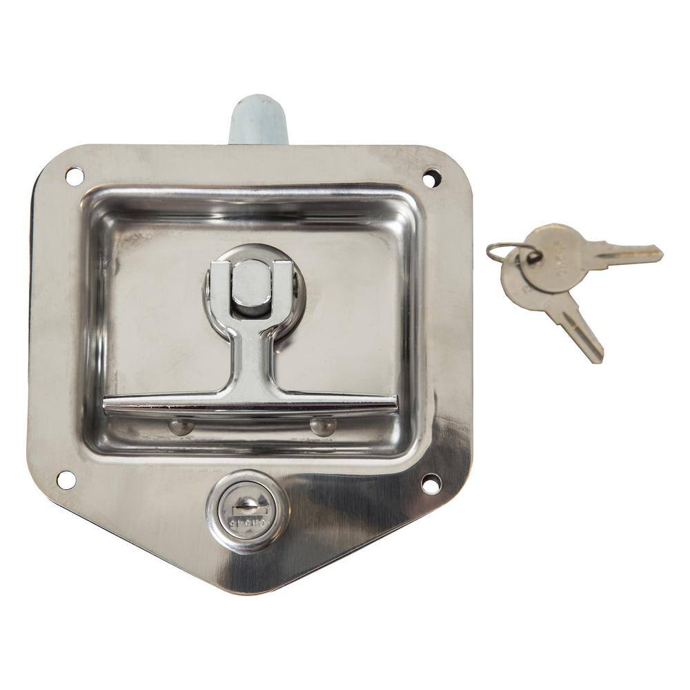 Buyers Products Company Stainless Single Point T-Handle Latch with Mounting Holes L8815