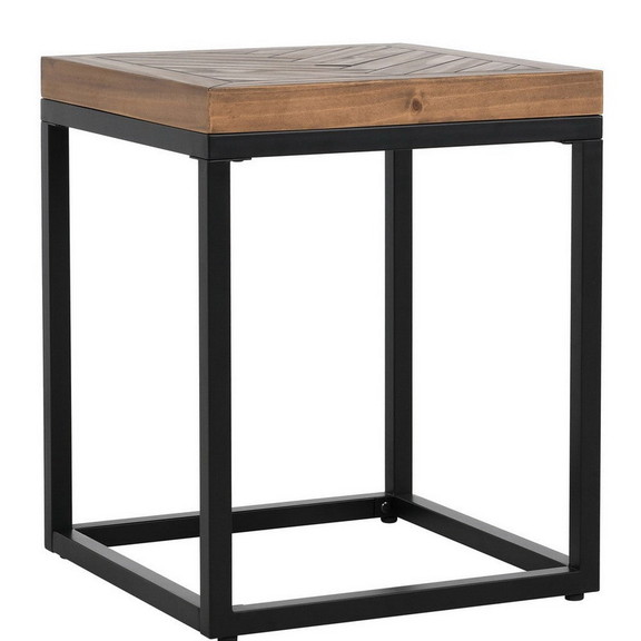 Benjara BM275616 Nat 22 Inch Solid Wood End Table ...