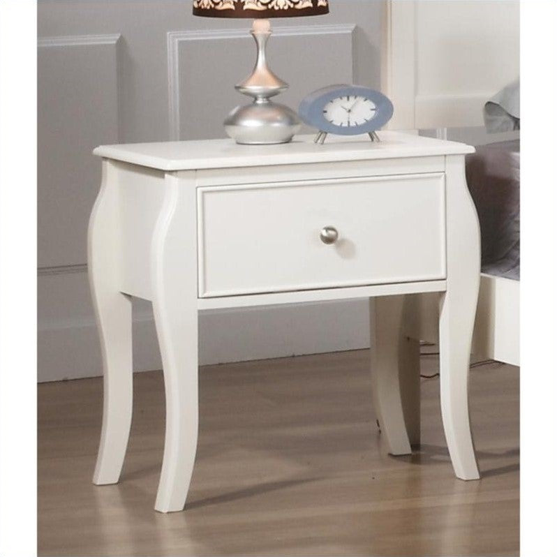 Coaster Dominique 3PC Set of 2 Night Stands and Dresser Set in White