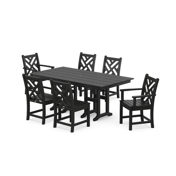 POLYWOOD Chippendale 7Piece Farmhouse Dining Set