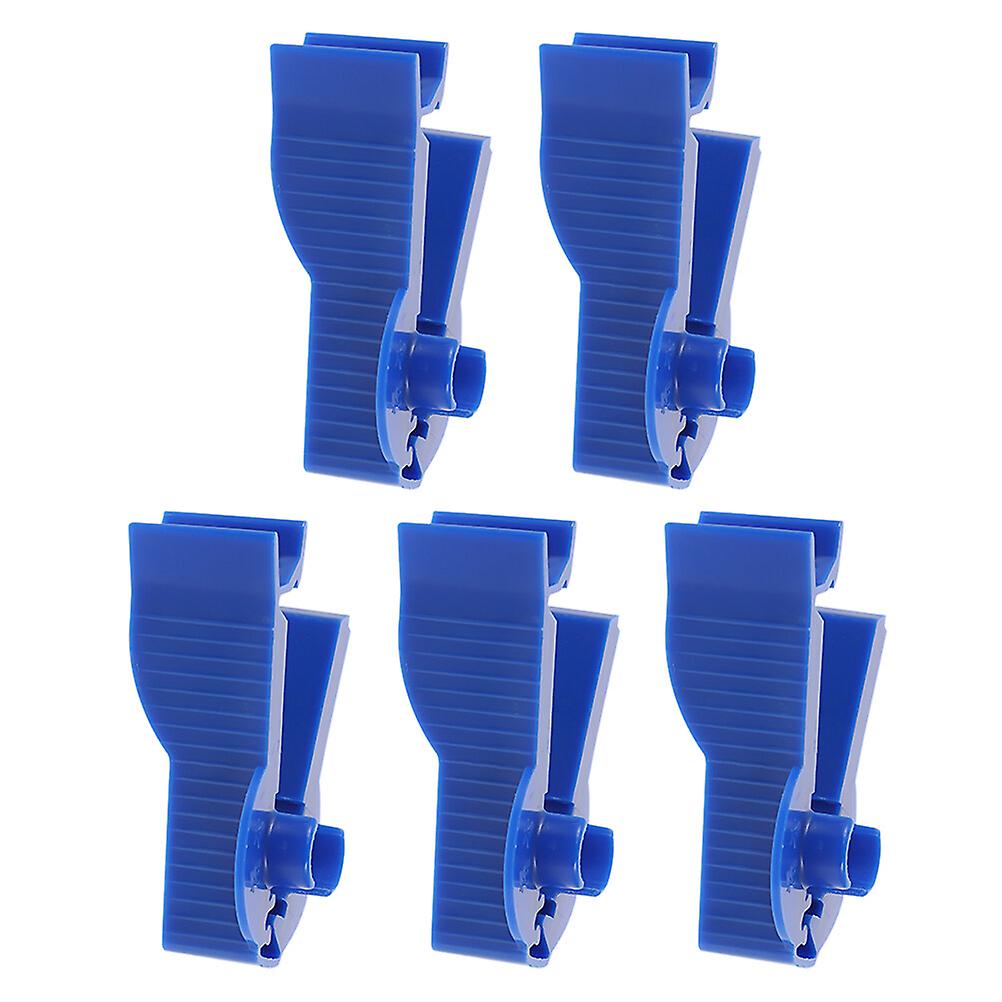 5 Pcs Practical Peritoneal Dialysis Supplies Peritoneal Dialysis Tubing Clips (blue)