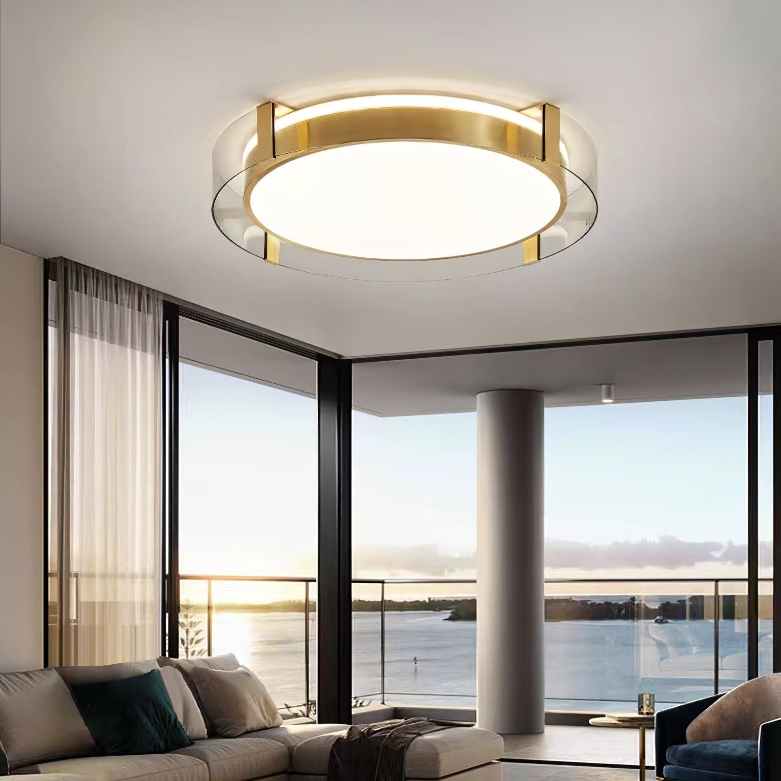 Round Low Profile Ceiling Light