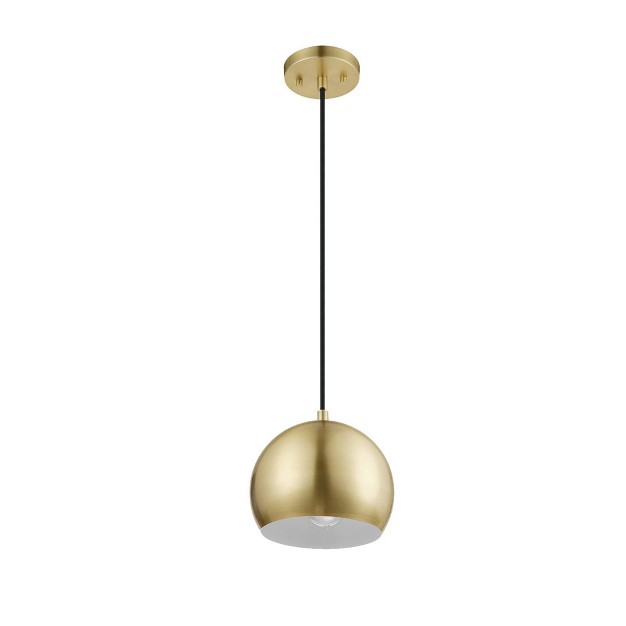 1 light Novogratz X Globe Maya Pendant Matte Brass Globe Electric