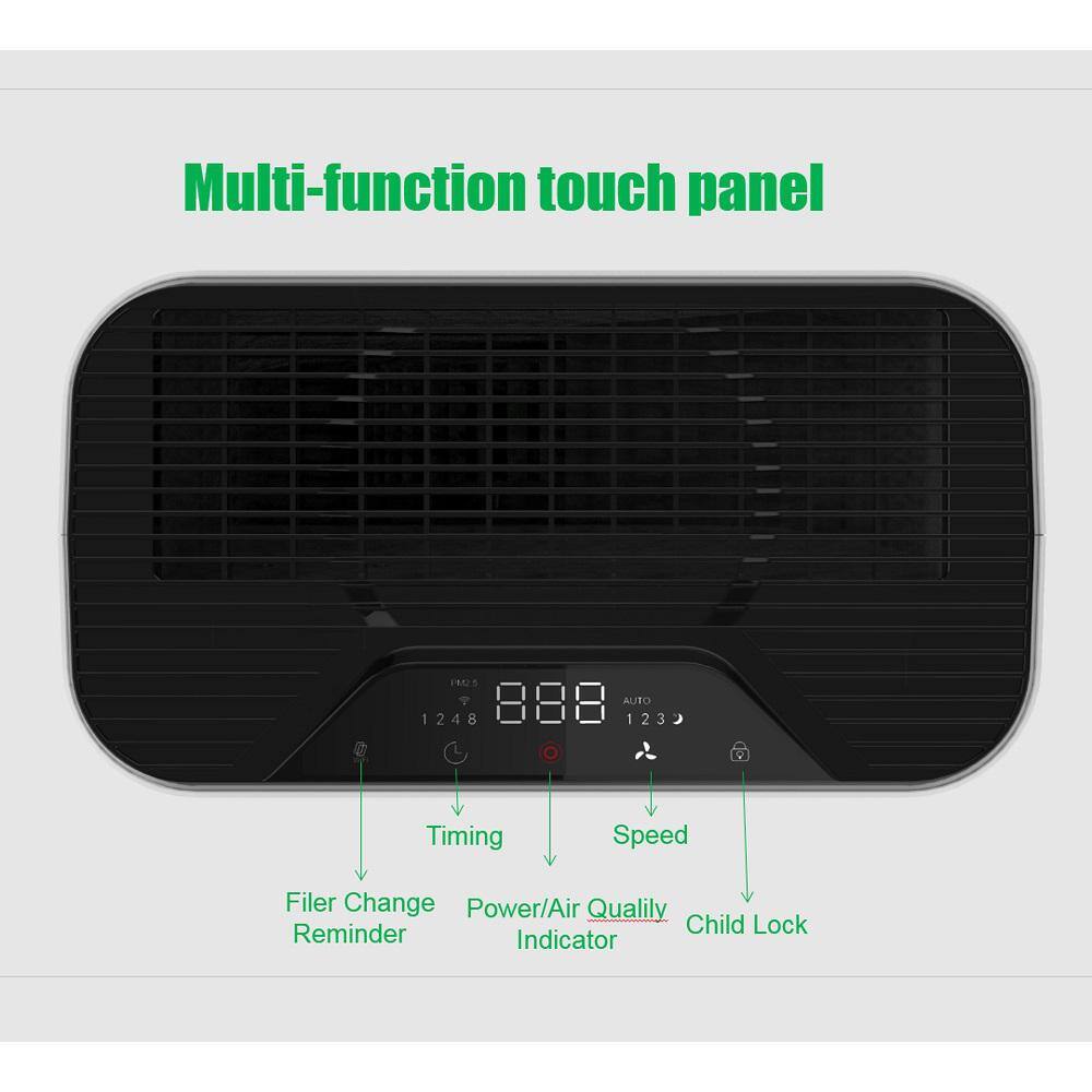 cadeninc HEPA 3-Stage Air Purifier Air with Control Panel for Small to Medium Rooms up to 269 sq. ft. HG-LQW1-285