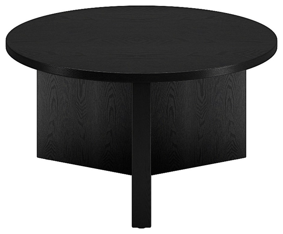 Henn ampHart 32 quotBlack Grain Coffee Table   Transitional   Coffee Tables   by Homesquare  Houzz