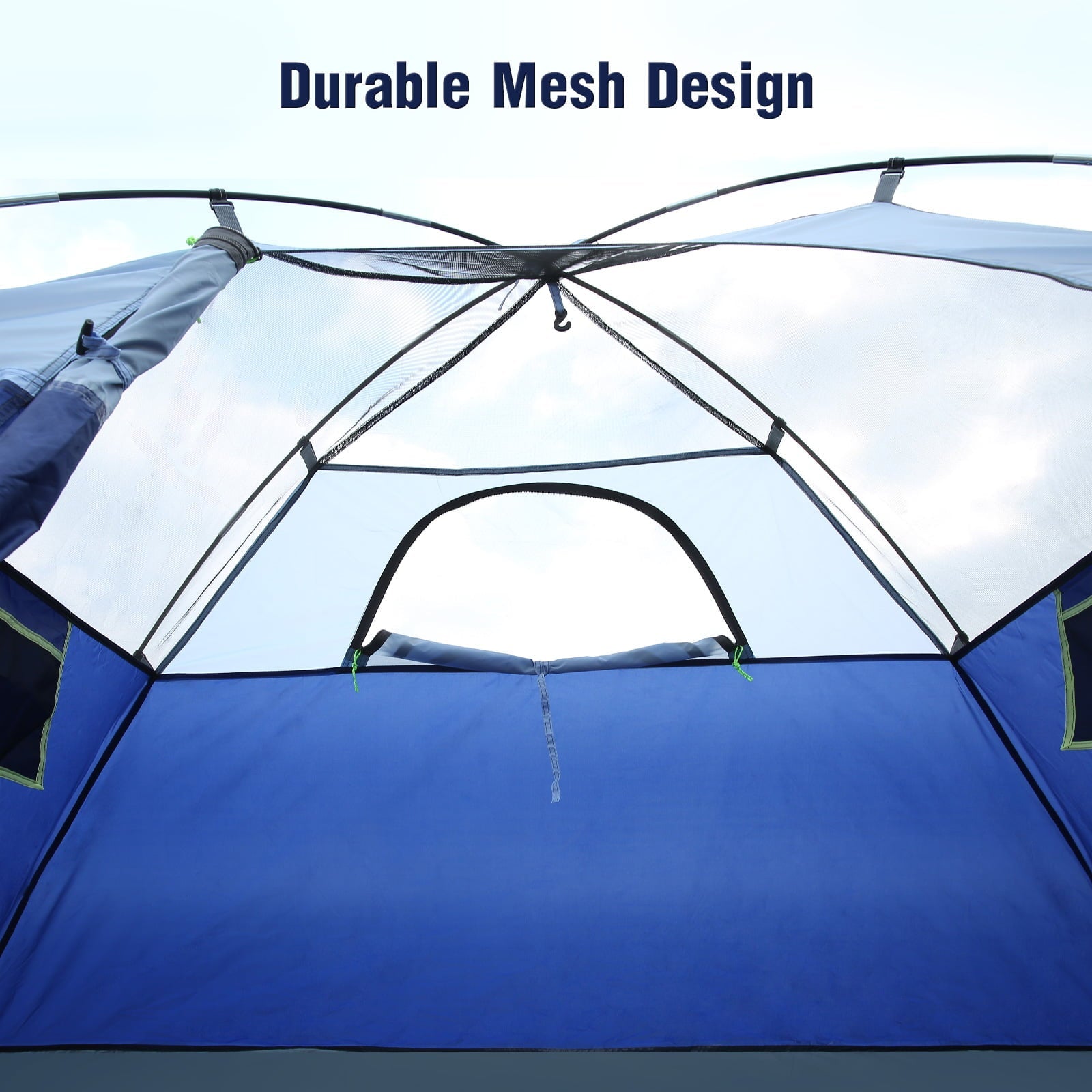 MaxKare 2 Person Camp Tent, Waterproof Easy Set up Dome Tent for Camping, Backpacking & Hiking, Fishing Outdoor - Blue