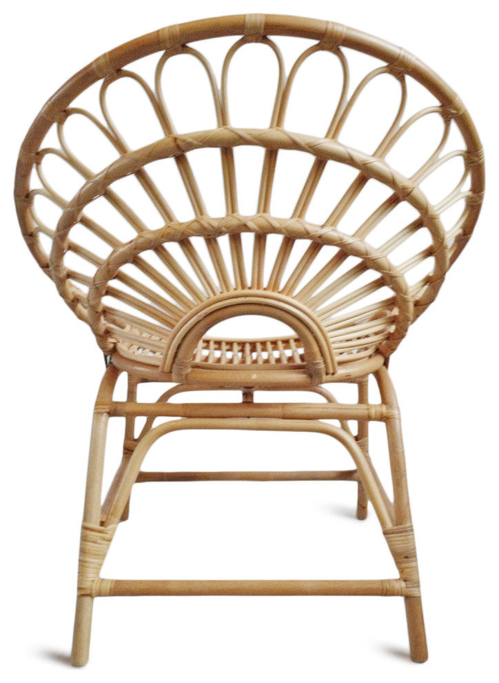 Natural Bamboo Flower Ring Chair   Tropical   Armchairs And Accent Chairs   by Design Mix Furniture  Houzz