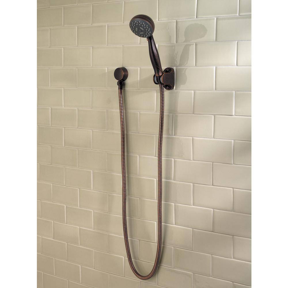 Pfister 3-Spray 3.19 in. Single Wall Mount Handheld Adjustable Shower Head in Rustic Bronze LG16-200U