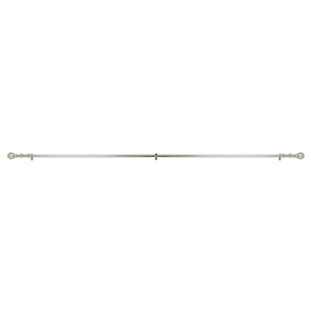 Loft By Umbra Ball Double Curtain Rod Brushed Nickel