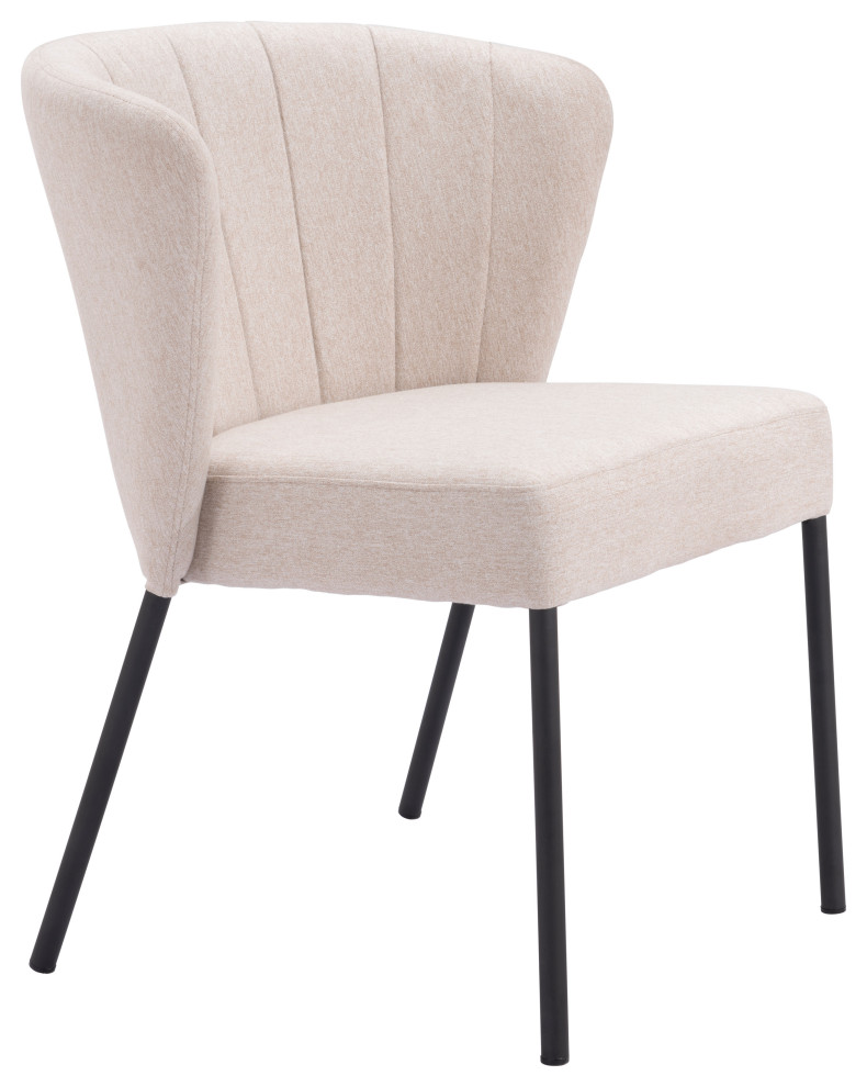 Aimee Dining Chair  Set of 2  Beige   Midcentury   Dining Chairs   by Zuo Modern Contemporary  Houzz