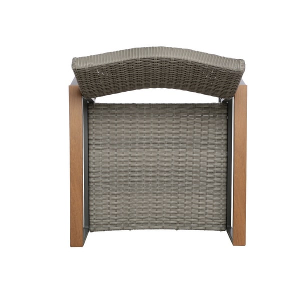 Glasgow Outdoor 2seat Aluminum / Wicker Chat Set by Christopher Knight Home