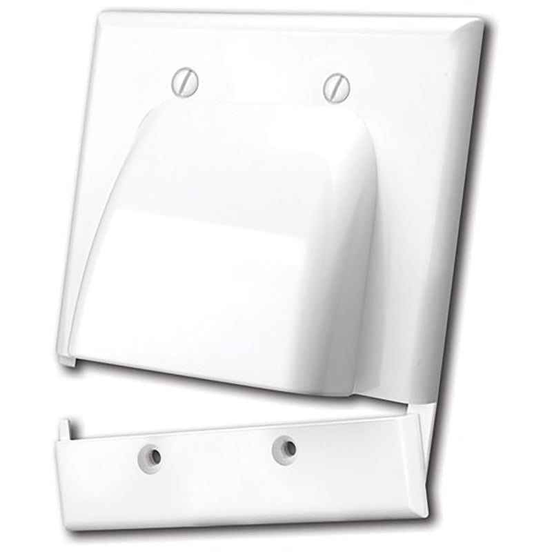 WALLPLATE HINGE 2G WHT