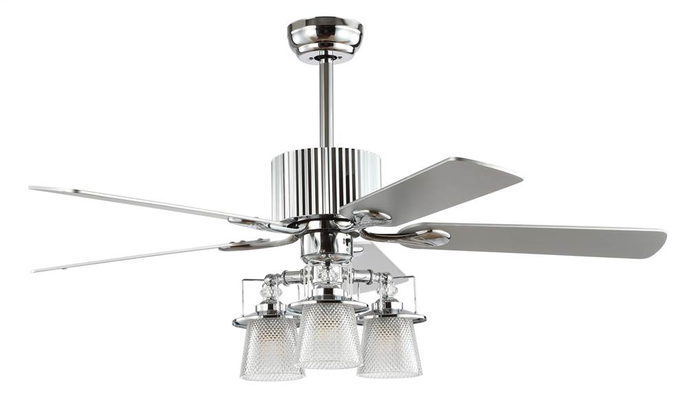 Safavieh Parlin 3-Light Glam Ceiling Light Fan