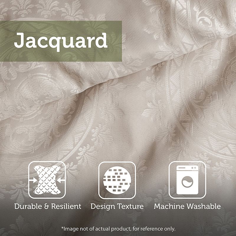 Madison Park Christian 4-piece Jacquard Quilt Set with Shams and Throw Pillow