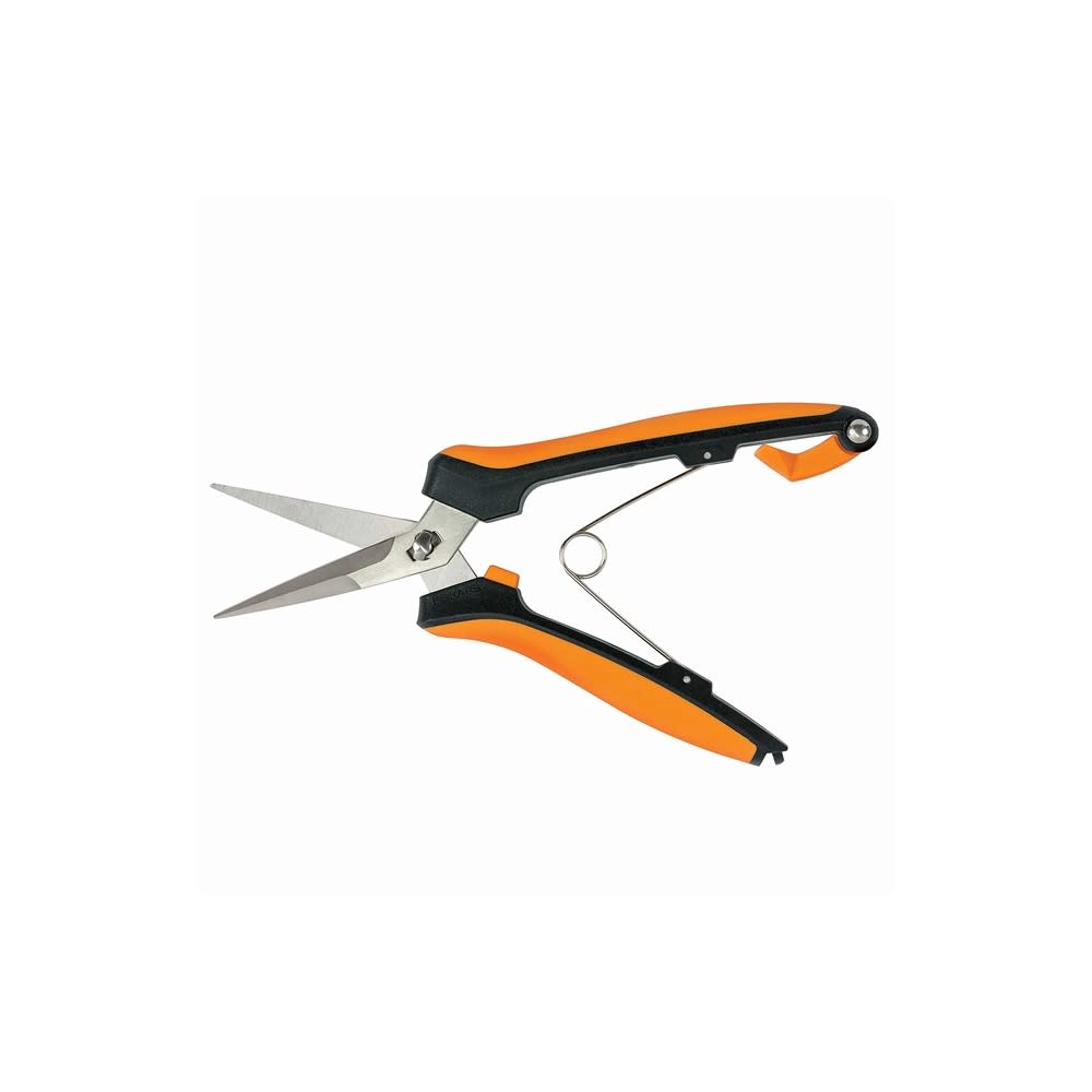 Fiskars Steel Blade Curved Pruning Snip with Softgrip Handle