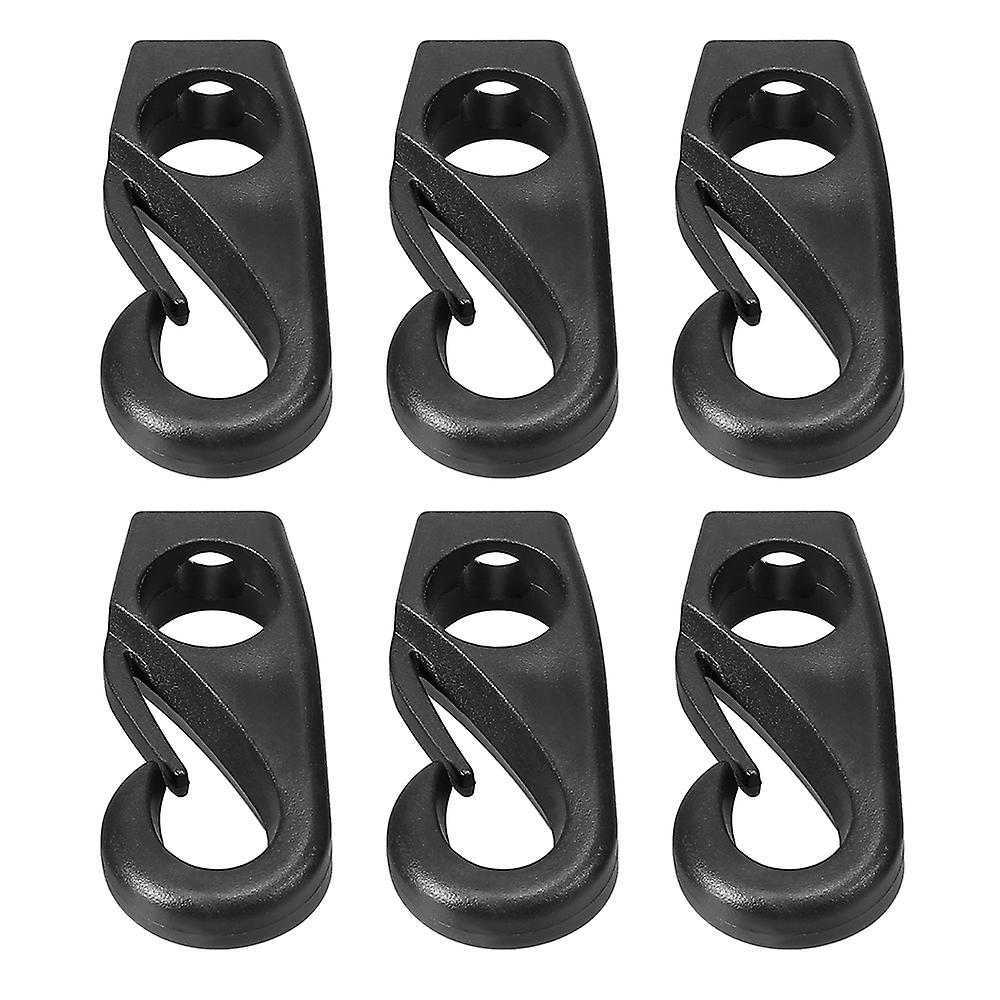 6pcs Kayak Bungee Cord Hooks Clips Lashing Hooks For Kayak Canoe Shock Cord Bungee Rope Line