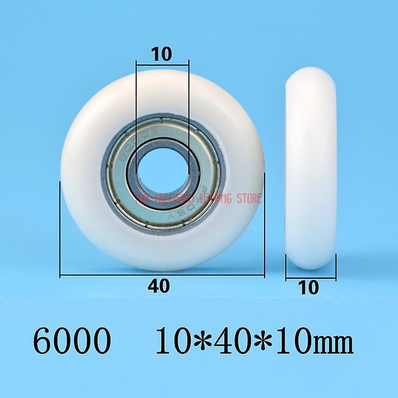 Sale Real Cnc Plastic Bearing Pulley 4cm Diameter 6000zz Polyformaldehyde Pom Guide Wheel 3d Printer 10*40*10mm