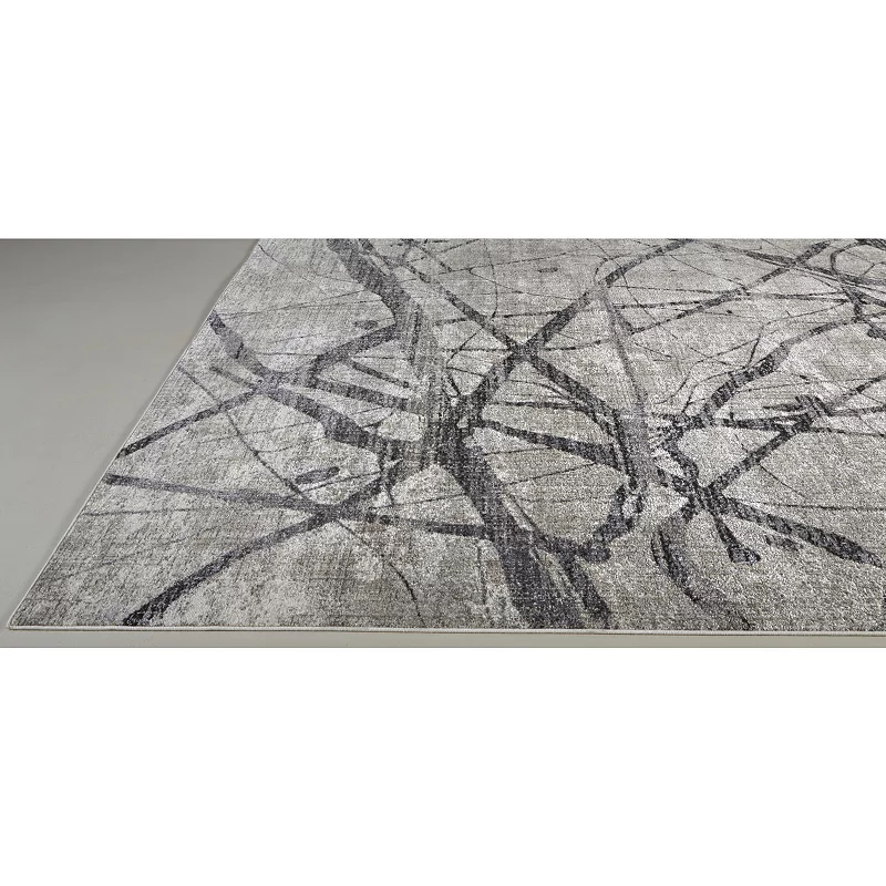 Weave and Wander Kiba Beige Abstract Area Rug