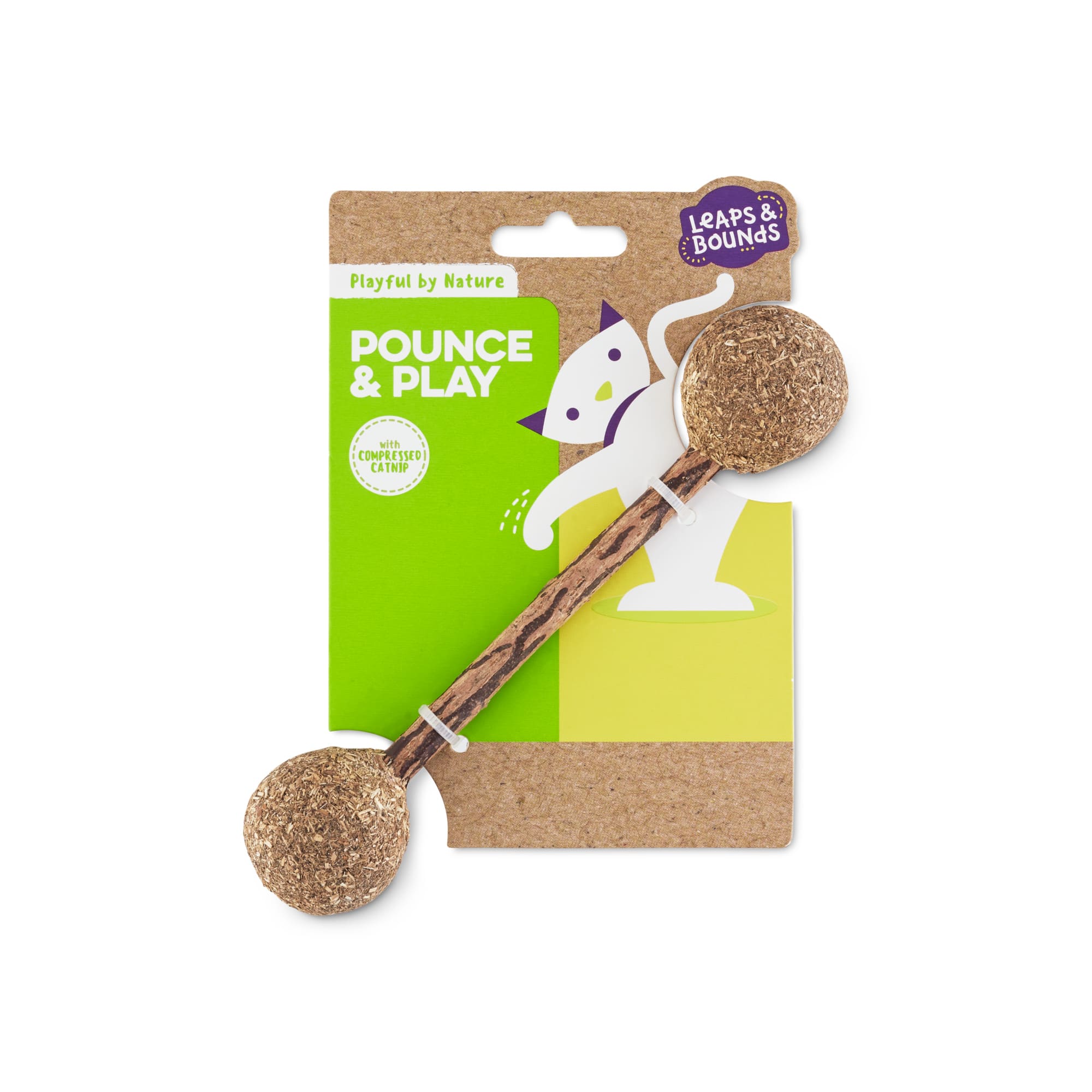 Leaps  Bounds Playful by Nature Pounce  Play Catnip Cat Dumbbell Toy