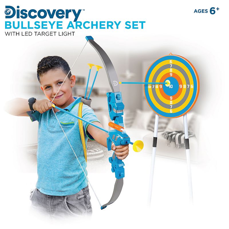 Discovery Kids Bullseye Outdoor Archery Set with LED Target