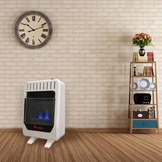 HearthSense 10000 BTU Ventless Dual Fuel Blue Flame Heater With Base Manual Control 140323