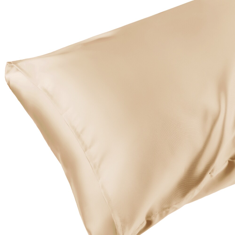 Satin Hair and Skin Breathable Envelope Closure Pillowcase 2 Pcs