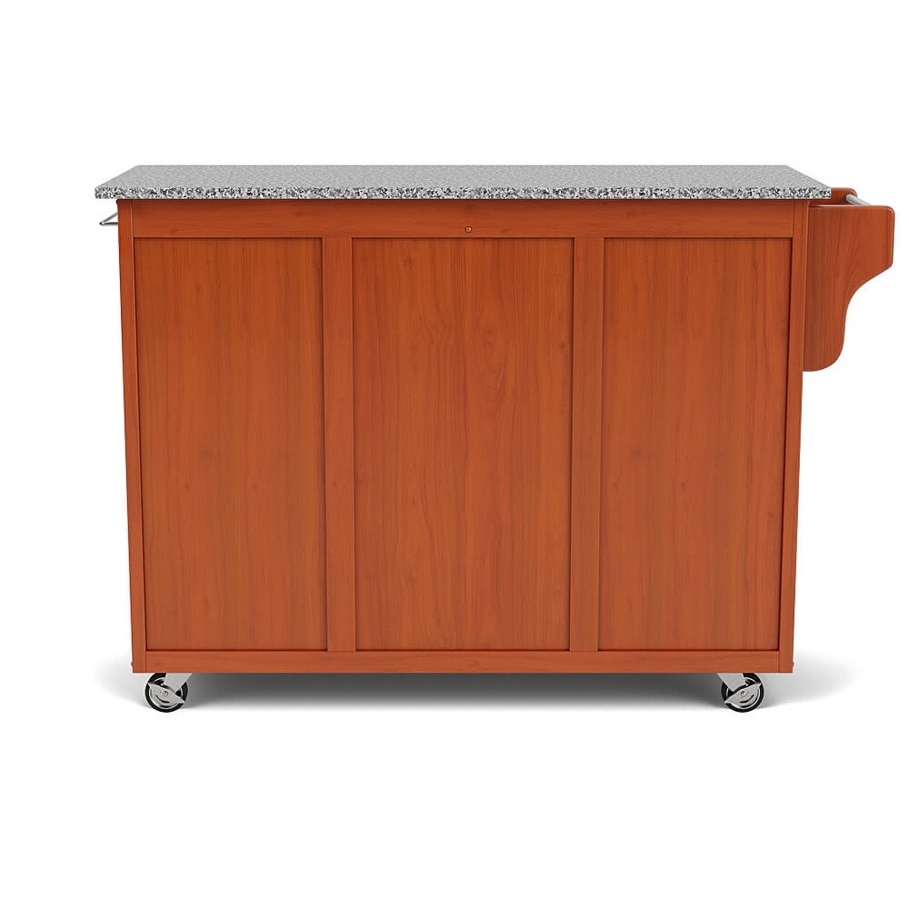 Homestyles Create A Cart Brown Wood Kitchen Cart   49\