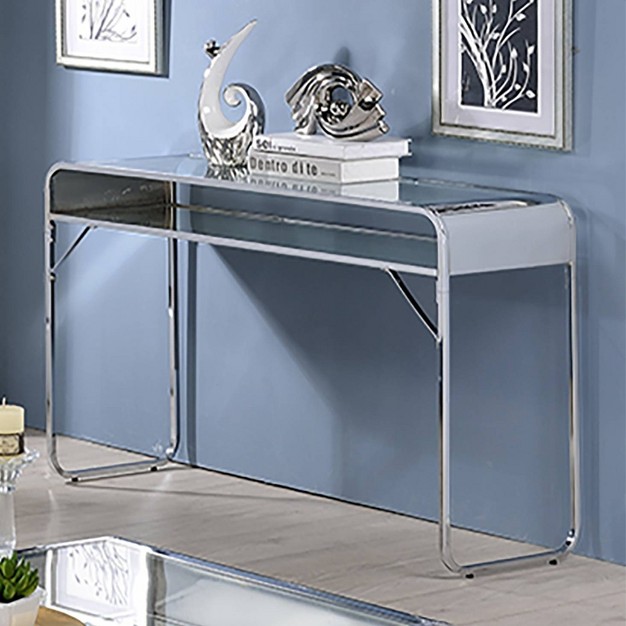 Milrix Sofa Table With Glass Top Mibasics